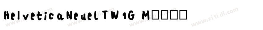 HelveticaNeueLTW1G M字体转换